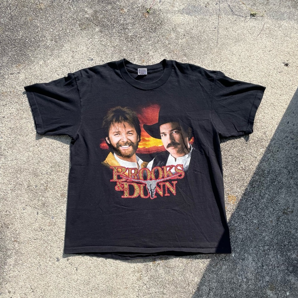 Vintage Brooks & Dunn 90s Single Stitch Tour Shirt